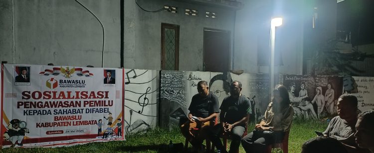 Bawaslu Lembata Gelar Sosialisasi Pengawasan Pemilu Kepada Sahabat Difabel