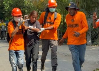 Basarnas Simulasikan Evakuasi Darurat Erupsi Gunung Api Kepada Masyarakat Lembata