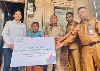 Kado Spesial PLN untuk 190 Kaluarga Lembata, Wabup Nasir Hadirkan Cahaya di Rumah Ibu Maria