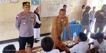 Penyaluran Makan Gratis Pertama SPPG 03 Lembata di SDK Don Bonco