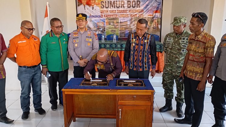 Peresmian Sumur Bor Siaga Darurat Kekeringan di Desa Tagawiti, Kabupaten Lembata 2026
