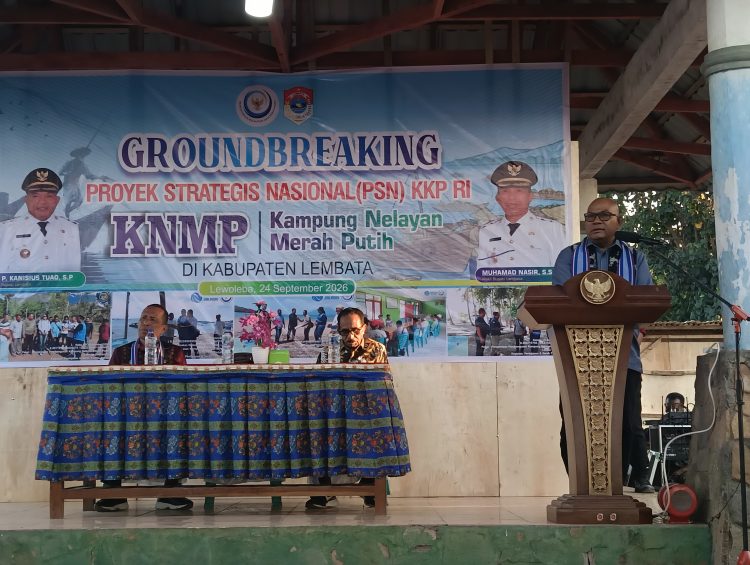 Groundbreaking Kampung Nelayan Merah Putih di TPI Lewoleba, Bupati Kanis: Laut Adalah Sumber Penghidupan Lembata