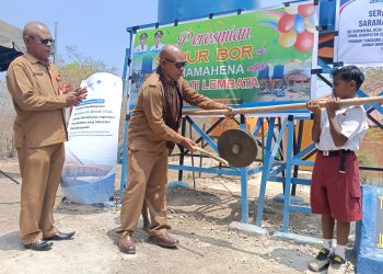 Apresiasi AirNav Bangun Sumur Bor di SDI Hamahena, Kadis Pendidikan Lembata: Air Bersih Fondasi Sekolah Sehat