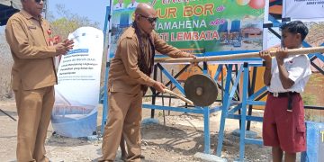 Apresiasi AirNav Bangun Sumur Bor di SDI Hamahena, Kadis Pendidikan Lembata: Air Bersih Fondasi Sekolah Sehat